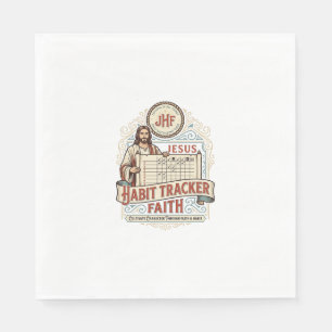 Jesus Gewohnheits-Tracker Glaube Jesus Gewohnheits Serviette
