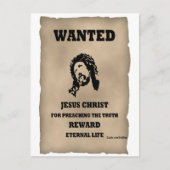 Jesus Gewollt Poster Postkarte (Vorderseite)