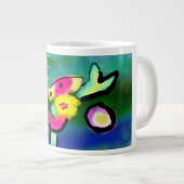 Jesus gib stark  Jumbo-Tasse (Vorderseite Rechts)