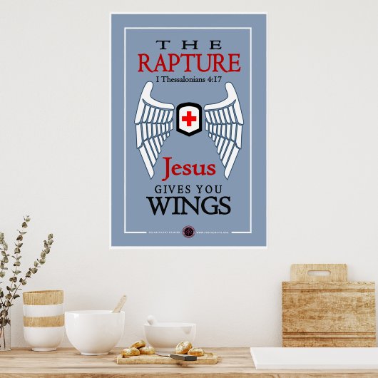 Jesus gibt dir Flüge Poster (Küche)