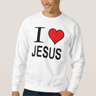 Jesus gibt I Liebe Jesus Logo auf Sweatshirt