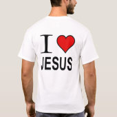 Jesus gibt I Liebe Jesus Logo doppelte Trockenmasc T-Shirt (Rückseite)