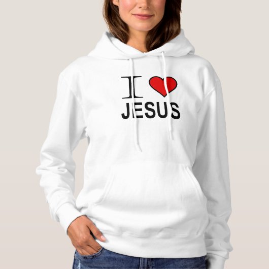 Jesus gibt I Liebe Jesus Logo Fleece Pullover (Vorderseite)