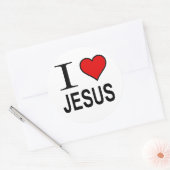 Jesus gibt I Liebe Jesus Runder Aufkleber (Umschlag)