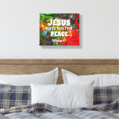 JESUS GIBT IHNEN Abstrakten FRIEDEN Leinwanddruck (Insitu (Schlafzimmer))