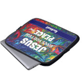 JESUS GIBT IHNEN EINEN Christlichen FRIEDEN (MAN) Laptopschutzhülle (Vorne Knopf)