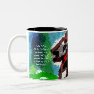 Jesus gibt Liebe und Kraft, Zweifarbige Tasse