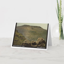 Jesus ging hier: Mt. von Beatitudes Karte