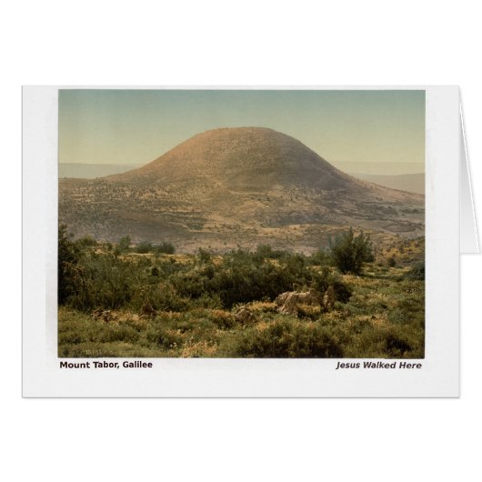 Jesus ging hierher: Mt Tabor (Vorderseite (Horizontal))