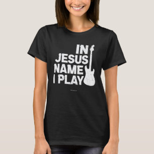 Jesus Gitarre Spielen Christliche Bibelvers Religi T-Shirt