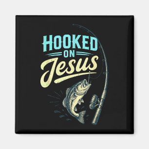 Jesus Glaube Fisch Angeln Vintage-Design  Magnet