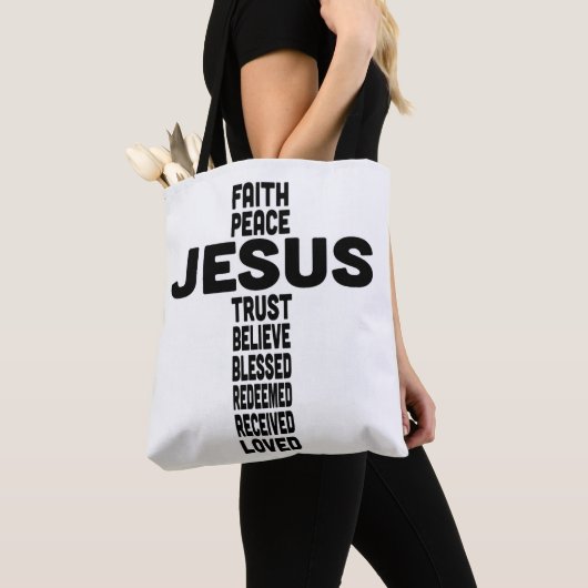 Jesus-Glaube-Friede glauben an Christliche Schwarz Tasche (Von Nahem)