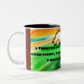 Jesus-Glaube Zweifarbige Tasse (Links)