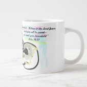 Jesus glauben Jumbo-Tasse (Rechts)
