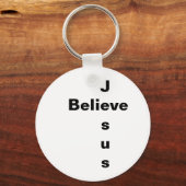 Jesus glaubt schlüsselanhänger (Vorderseite)