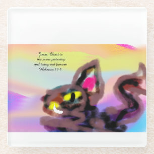 Jesus gleich glasuntersetzer