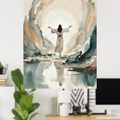 Jesus' glorreiche Auferstehung Poster (Heimbüro)