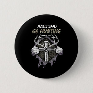 Jesus Go Jagd Genesis 273 Jagd Christlich Button