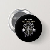Jesus Go Jagd Genesis 273 Jagd Christlich Button (Vorne & Hinten)