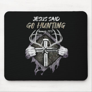 Jesus Go Jagd Genesis 273 Jagd Christlich Mousepad