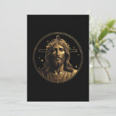Jesus Gold 1 Einladung (Stehend Vorderseite)