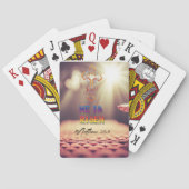 Jesus Golden Cross Er ist Risen Matthew 28:6 Spielkarten (Rückseite)