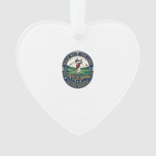 Jesus Golf-Shirt Glaubensbasiertes Design_1 Ornament