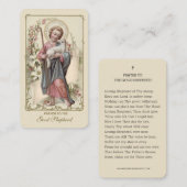 Jesus Good Hirte Vintage religiöse Heilige Gebete Platzkarte (Vorne/Hinten)