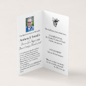 Jesus Good Hirten Religiöse Beerdigung Heilige Kar Visitenkarten (Innenseite)