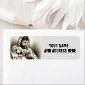 JESUS GOOD SHEPHARD RÜCKSENDEADRESSEN-AUFKLEBERS (Insitu)