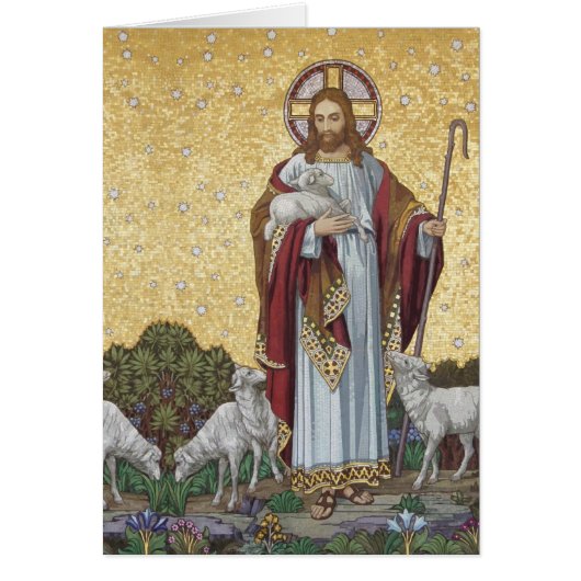 Jesus Good Shepherd Religious Mosaic (Vorne)