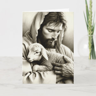JESUS Good Shepherder Blank Christlich Greeting Ca Karte
