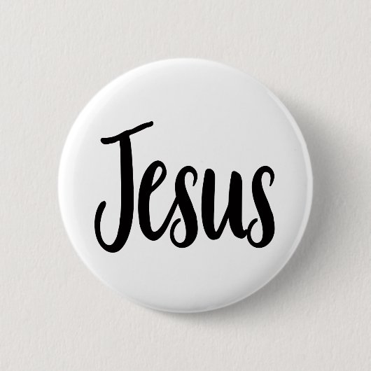 Jesus Gospel Grafik Ästhetische Christliche Zitate Button (Vorderseite)