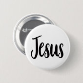 Jesus Gospel Grafik Ästhetische Christliche Zitate Button (Vorne & Hinten)