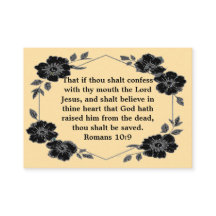 Jesus Gospel Tract Card