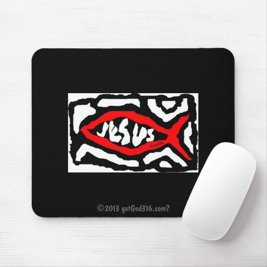 Jesus gotGod316.com? Mousepad (Mit Mouse)