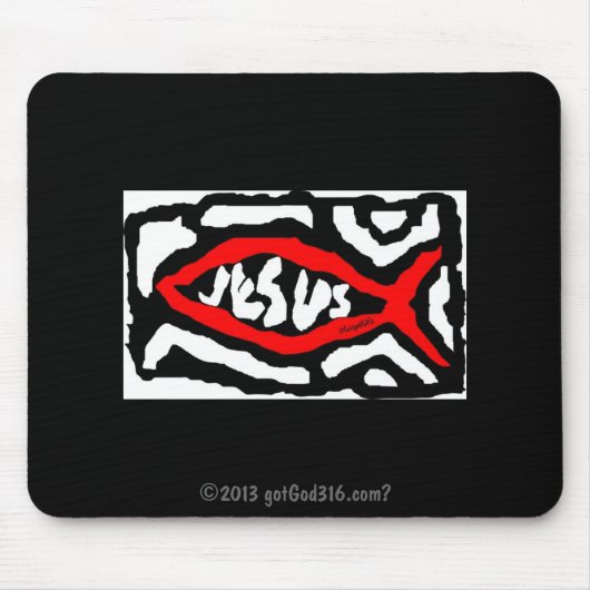 Jesus gotGod316.com? Mousepad (Vorne)
