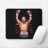 Jesus Gott Kickboxen oder Boxen Sieg Lustiges Meme Mousepad (Mit Mouse)