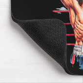 Jesus Gott Kickboxen oder Boxen Sieg Lustiges Meme Mousepad (Ecke)