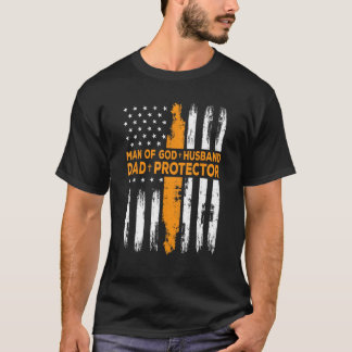 Jesus Gott Religious Man of God Husband Vater schü T-Shirt
