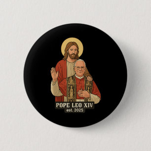 Jesus Gott segne Papst Leo Xiv Button