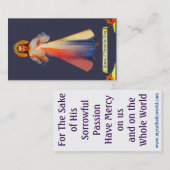 Jesus göttliche Barmherzigkeit Business Heilige Ka Visitenkarte (Vorne/Hinten)