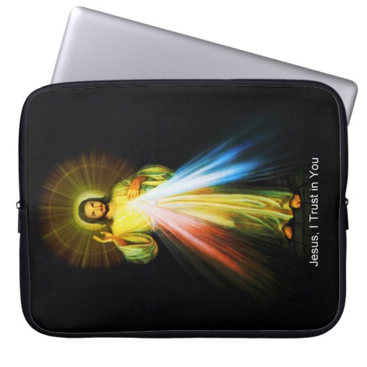 Jesus göttliche Barmherzigkeit Computer Sleeve (Vorderseite)