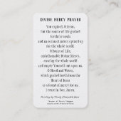 Jesus göttliche Barmherzigkeit katholisches religi Platzkarte (Rückseite)