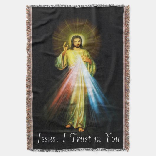 Jesus göttliche Barmherzigkeit wirft Blanket Decke (Vorderseite Vertikal)