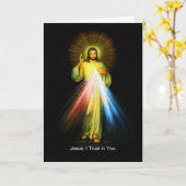 Jesus Göttliche Grußkarte Karte (Gelbe Blume)