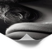 Jesus Göttlicher Hirte mit zender Blick Poster (Ecke)