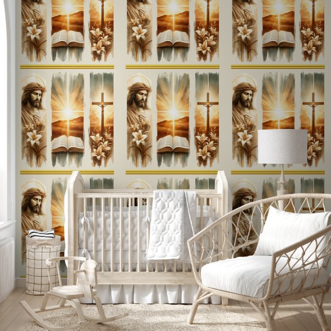 Jesus Göttliches Licht Religiöse Kunst Tapete (Kinder)