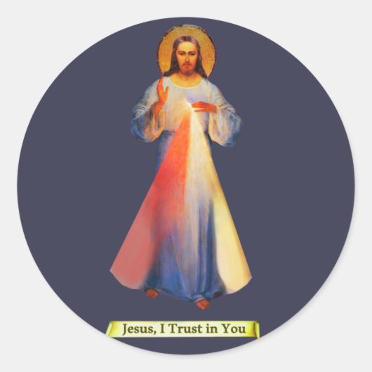 Jesus Gövine Barmherzigkeit Sticker (Vorderseite)