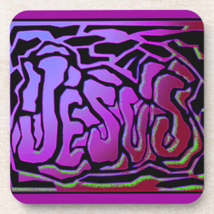 Jesus Graffiti individualisiert es Getränkeuntersetzer